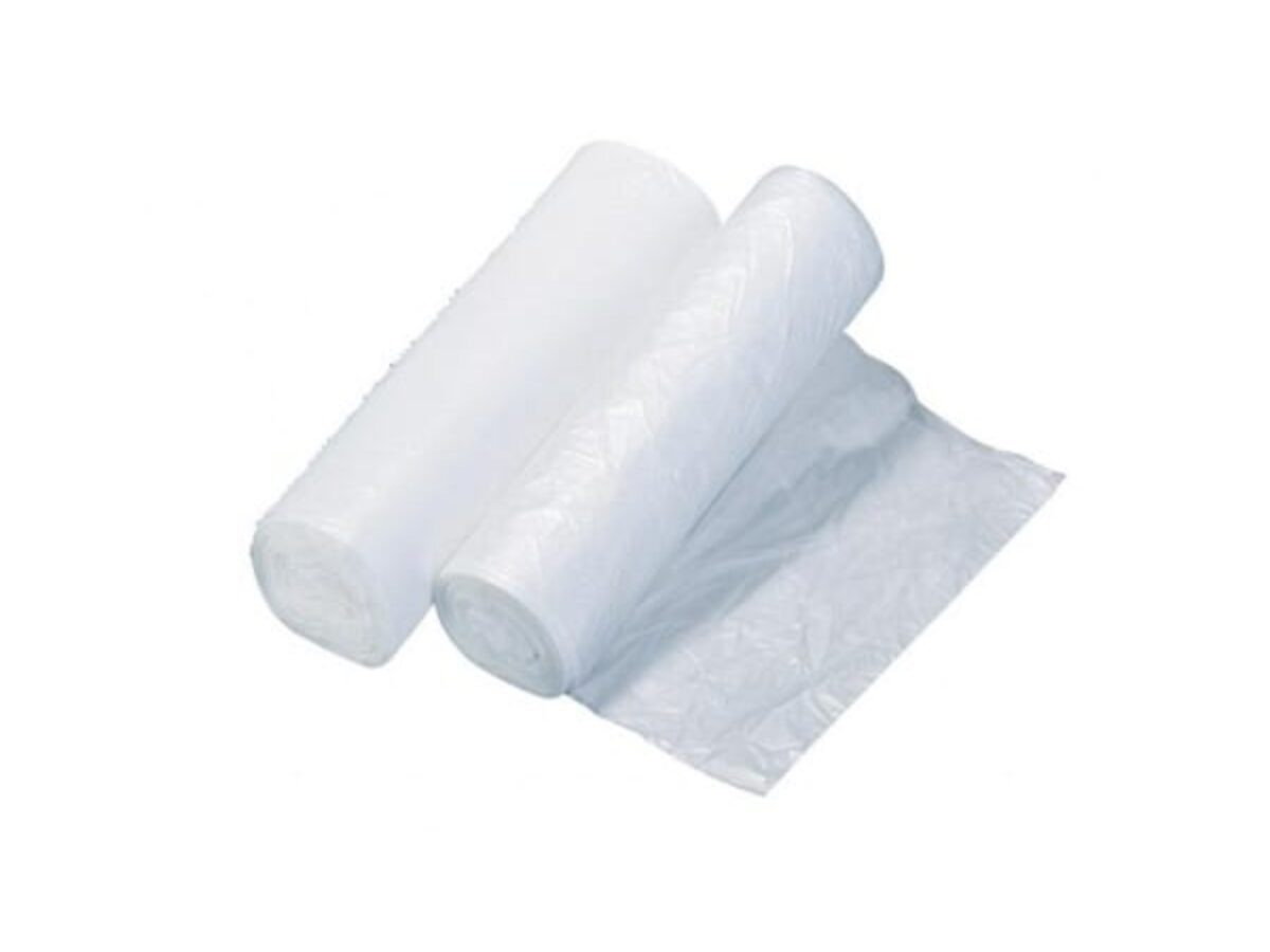 Clear Trash Can Liners, 12-16 Gallon, 24 x 33, 8 MIC, 1000 Per Case