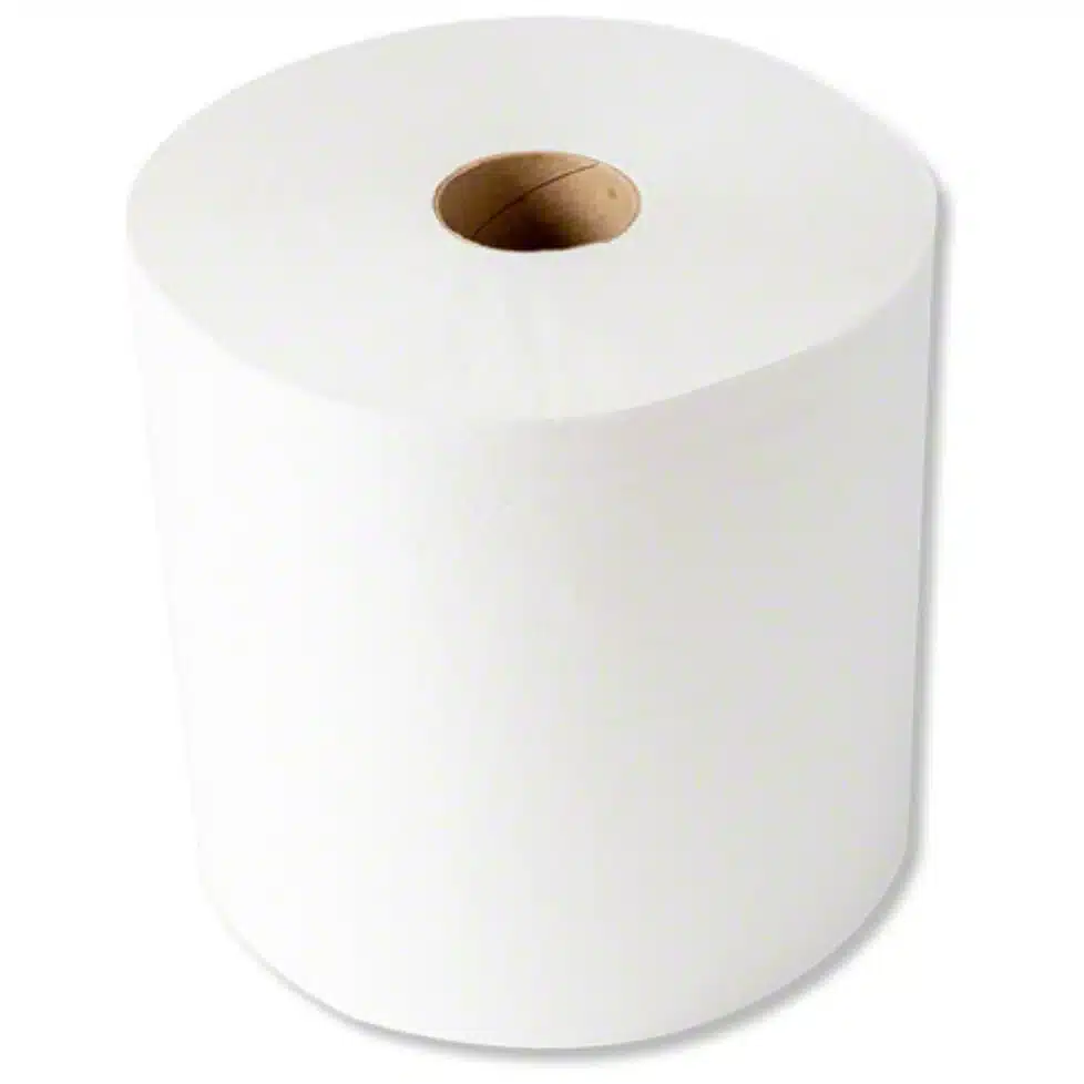 Fikes 8” Hard Roll Towels, White, P0001