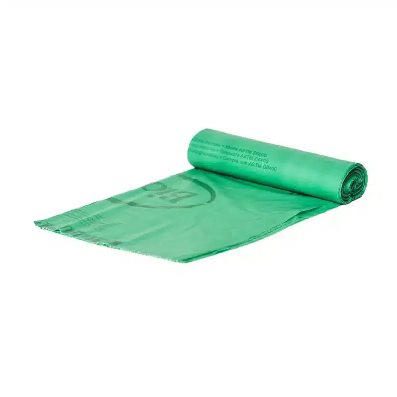 47×60 BioBag Compostable Liners, .8mil, Green, 64 Gal, 186283