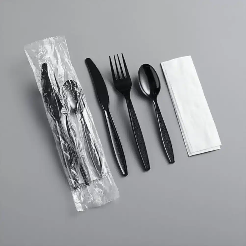 Black 6-Piece Cutlery Kit, 301028
