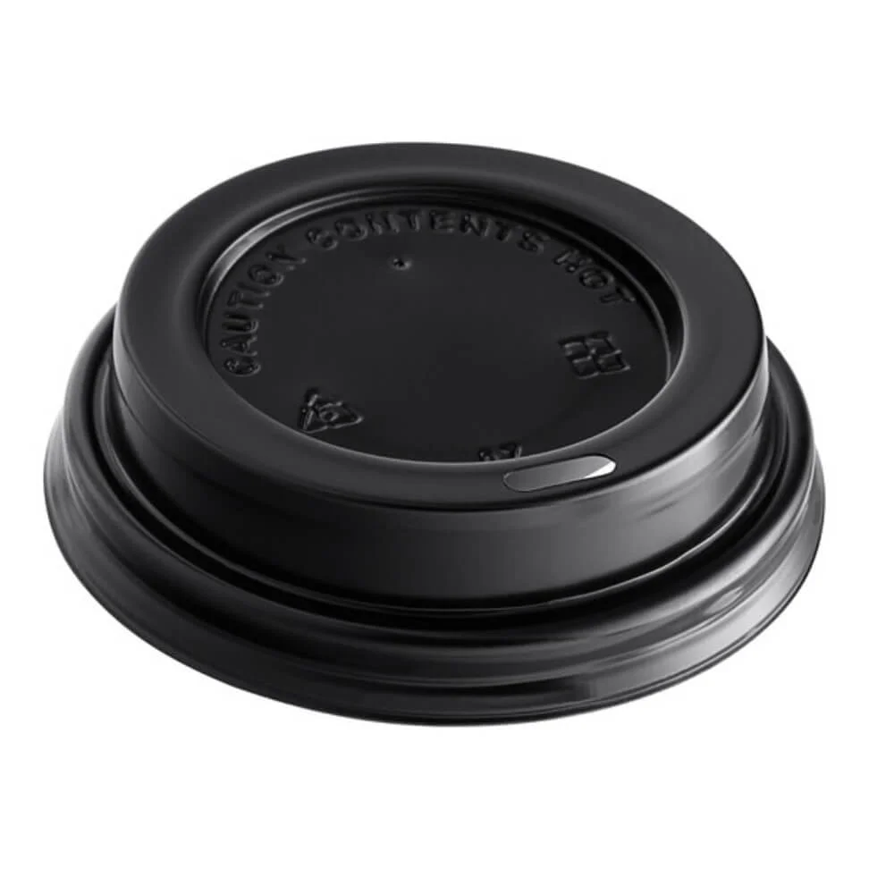 Black Sipper Lid, 8oz, PF004