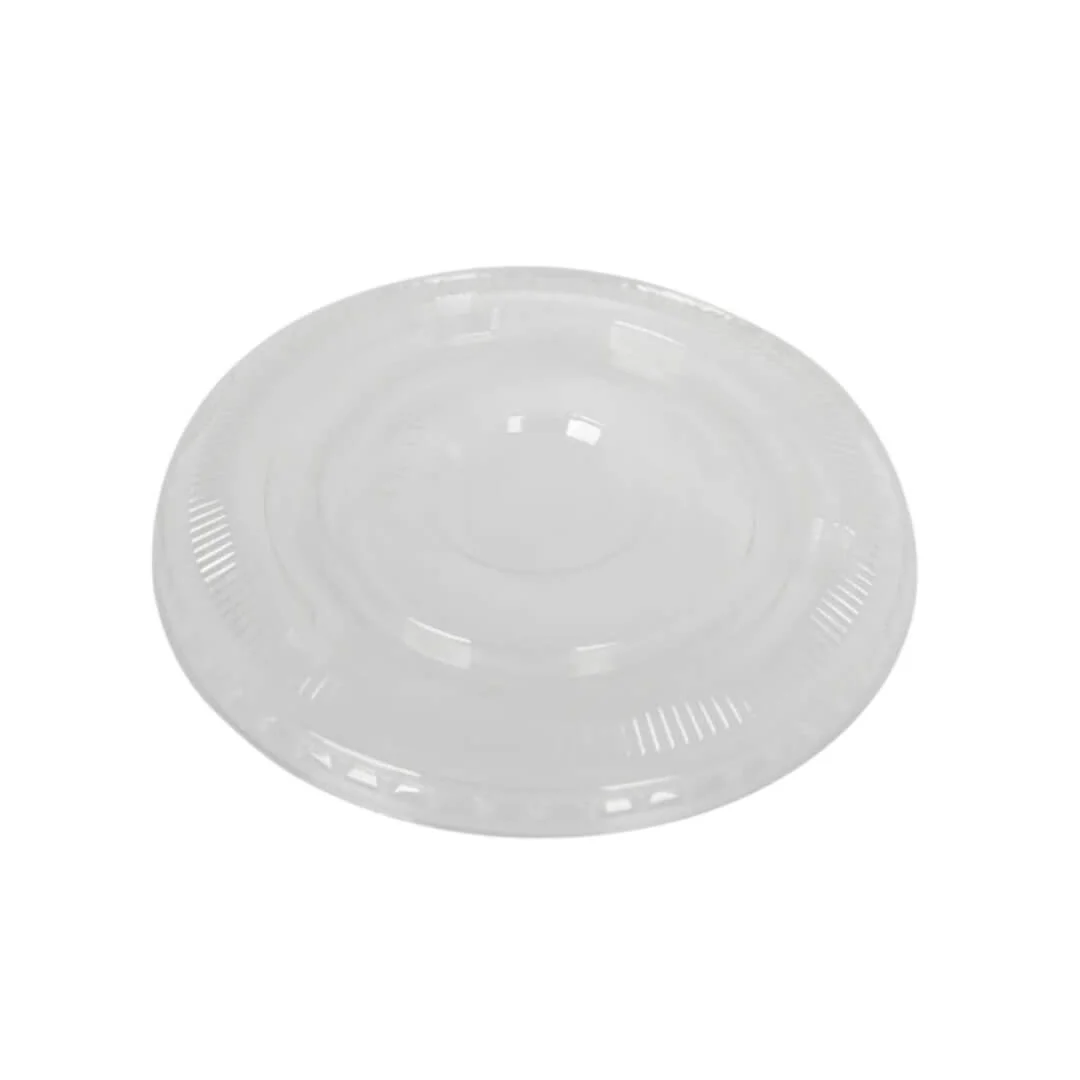 Clear Flat Lid without Hole, 12-24oz, 112801