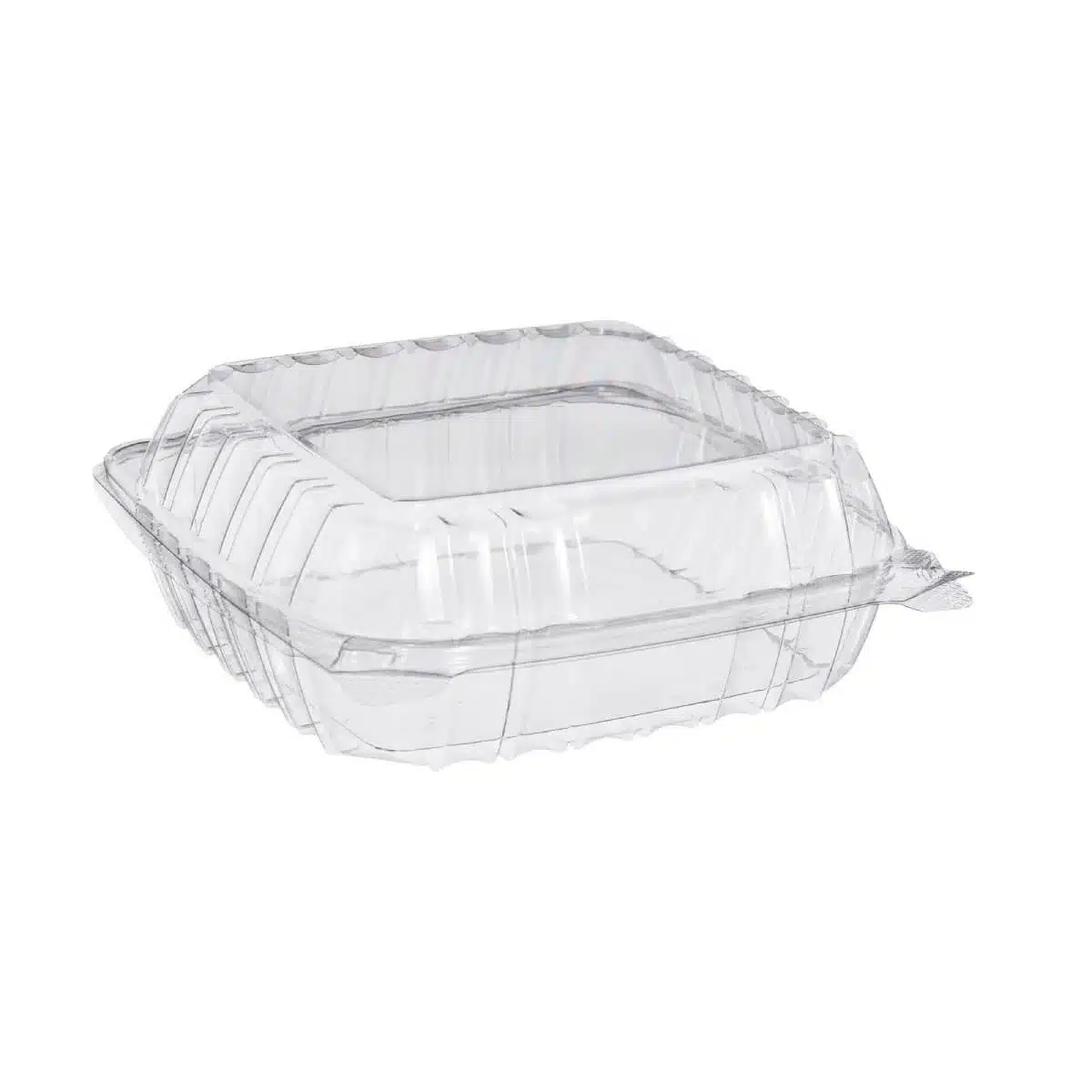 Clear Hinged Containers, 10×10, 1 Compartment, PHC-10101C