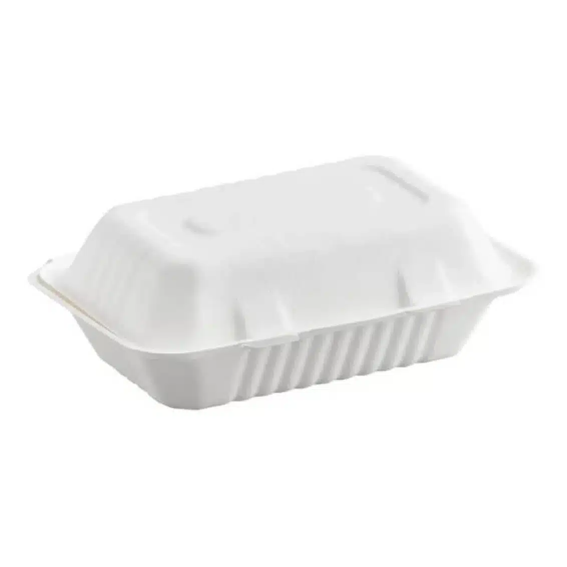 Compostable Fiber Hinged Containers, 9×6, 1 Compartment, CHC-961F