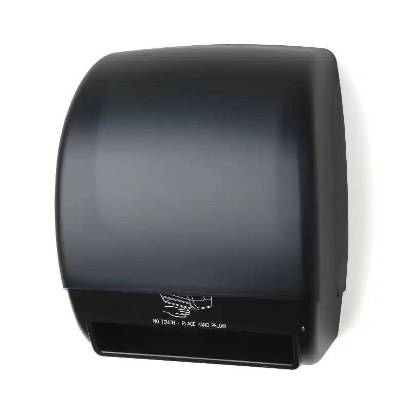 Electra Touch-Free Towel Dispenser, Plastic, Translucent Black with Fikes Logo, TD024502-AA