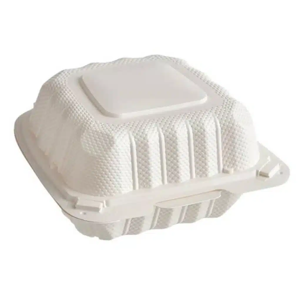 Mineral-Filled Polypropylene Hinged Containers, 6×6, 1 Compartment, MHC-661W