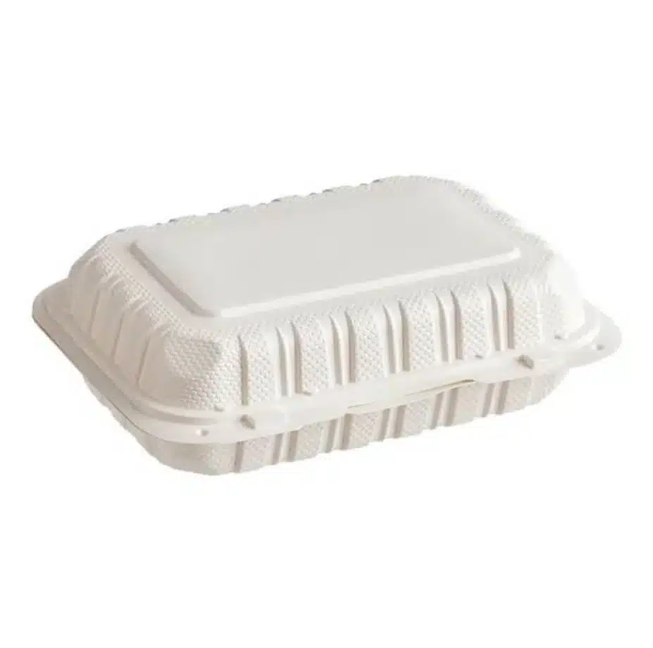 Mineral-Filled Polypropylene Hinged Containers, 9×6, 1 Compartment, MHC-961W