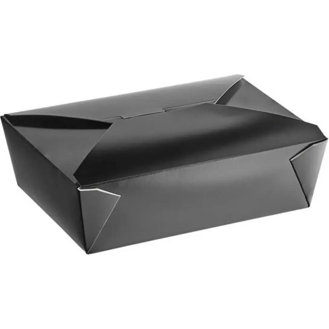 Take-Out Boxes, 66oz, Black, TOBB-3