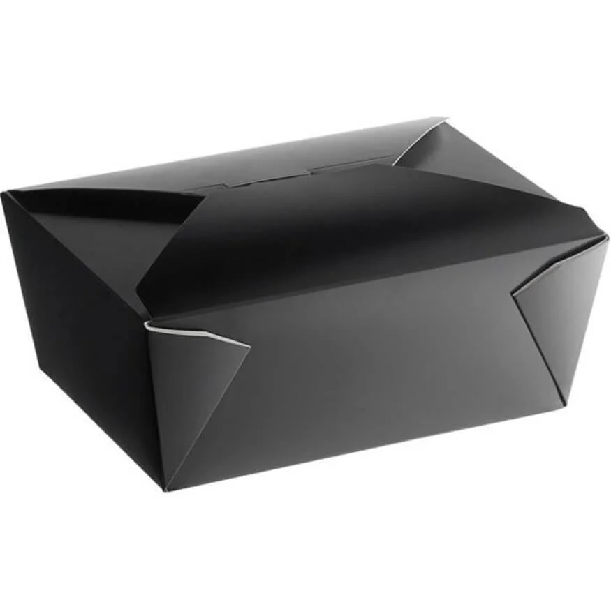 Take-Out Boxes, 96oz, Black, TOBB-4