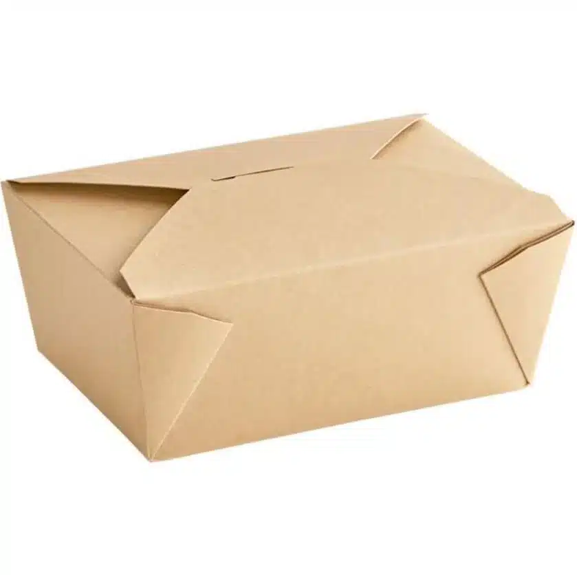 Take-Out Boxes, 96oz, Kraft, TOBK-4