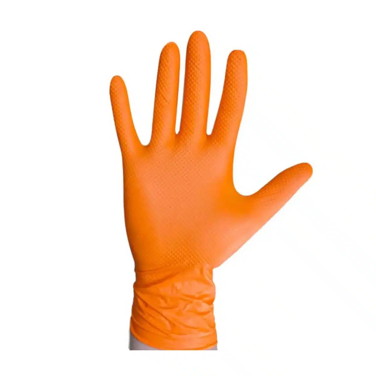 Textured Orange Nitrile Gloves, 8mil, Sizes M-XXL, GWON44100, 46100, 48100, 49100