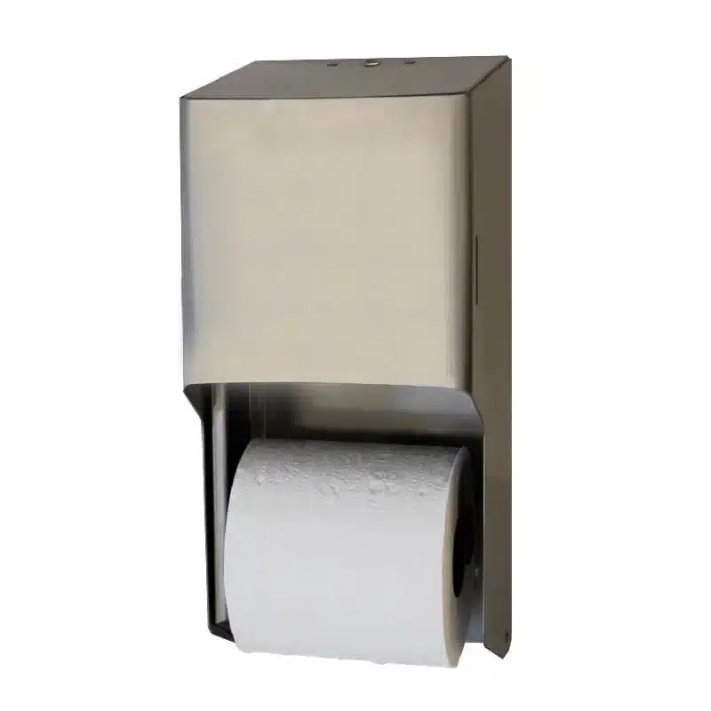 Two-Roll Standard Toiler Paper Dispenser, Stainless Steel, RD0325-09