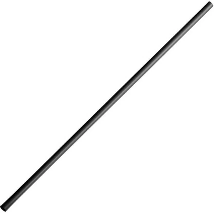 Unwrapped Compostable Stir Straws, Black, 5.25″, C6670094