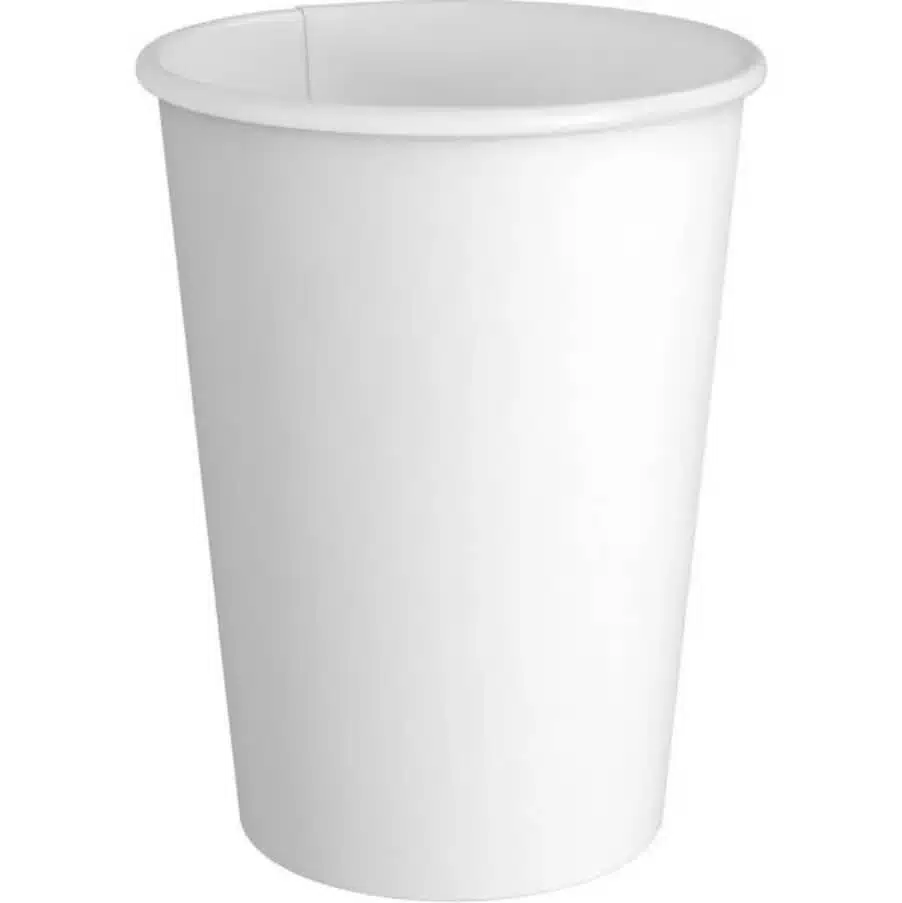 White Paper Hot Cups, 12oz, PF019