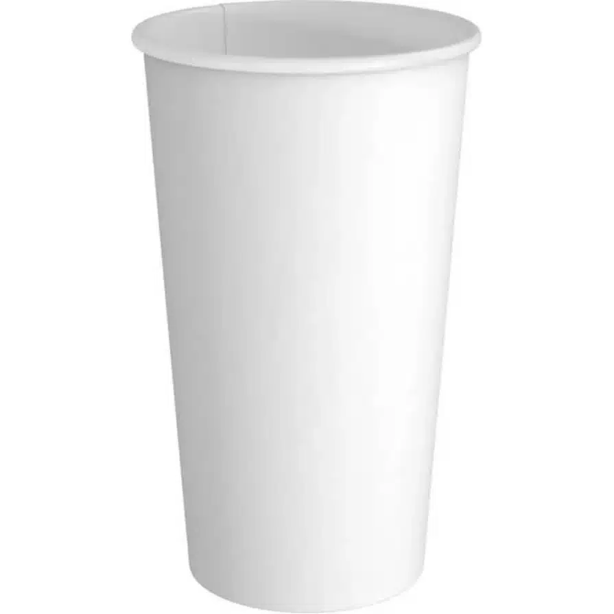 White Paper Hot Cups, 16oz, PF020